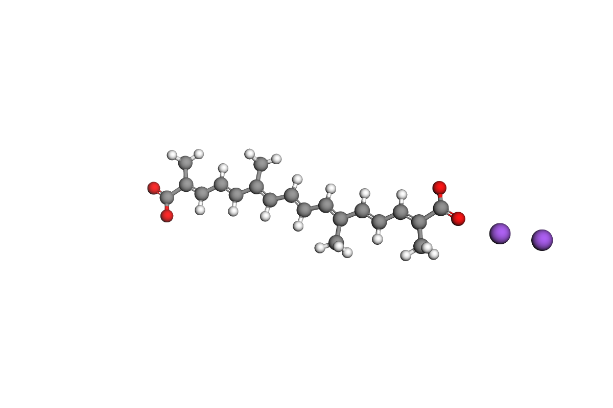 Estructura de transcrocetinato de sodio