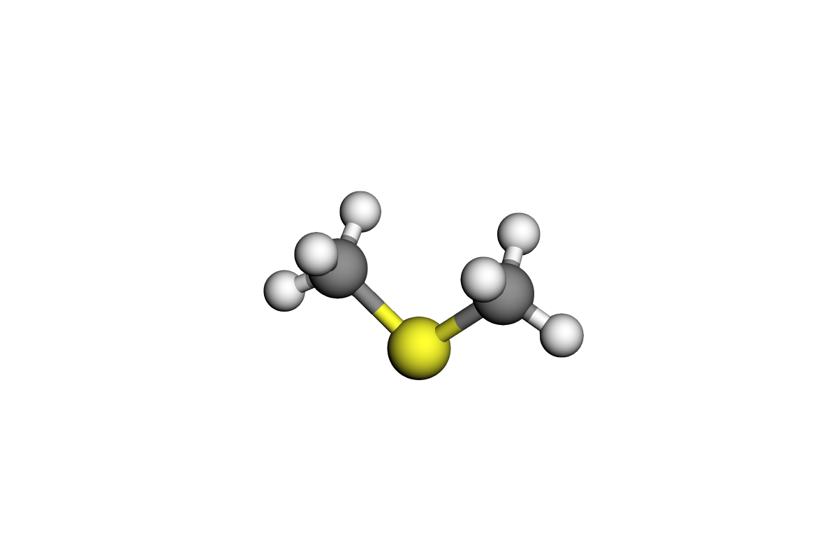 Estructura de sulfuro de dimetilo