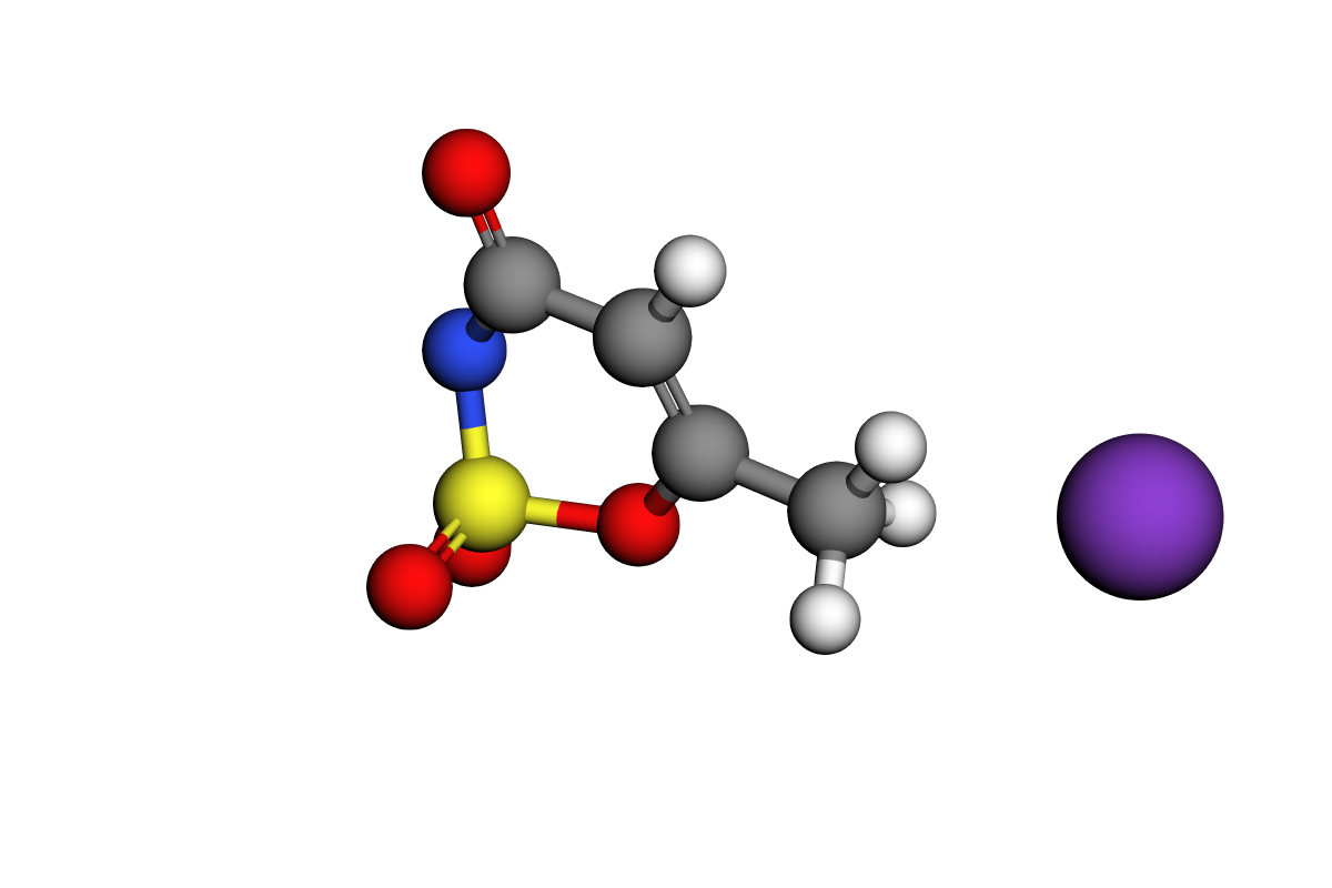Estructura de acesulfamo K
