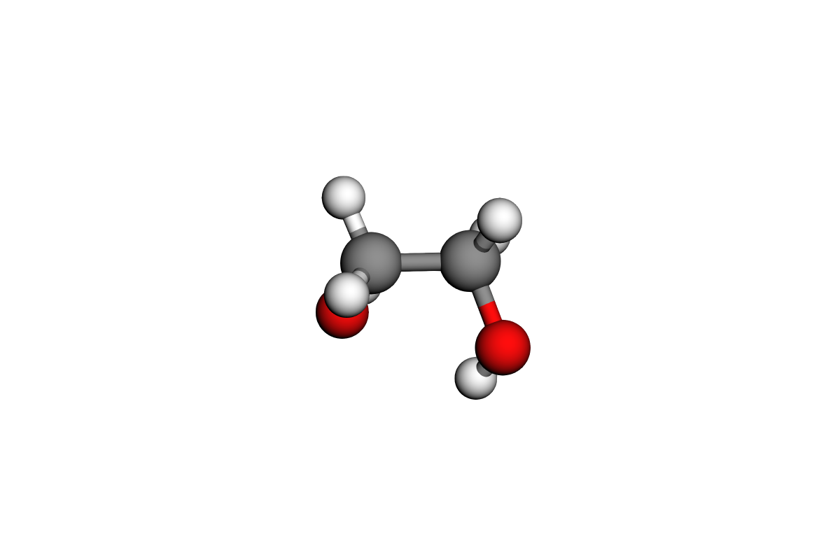 Estructura de etilenglicol