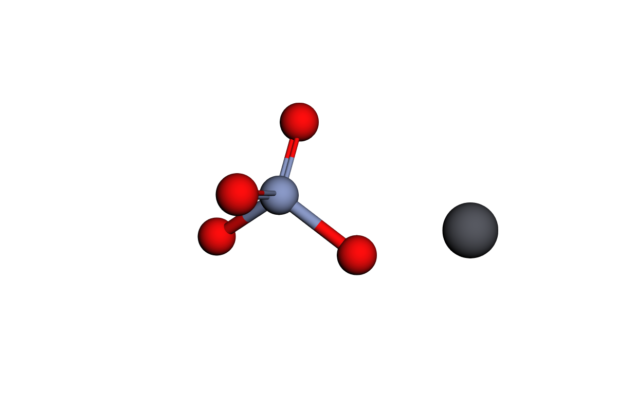 Estructura de cromato de plomo (II)