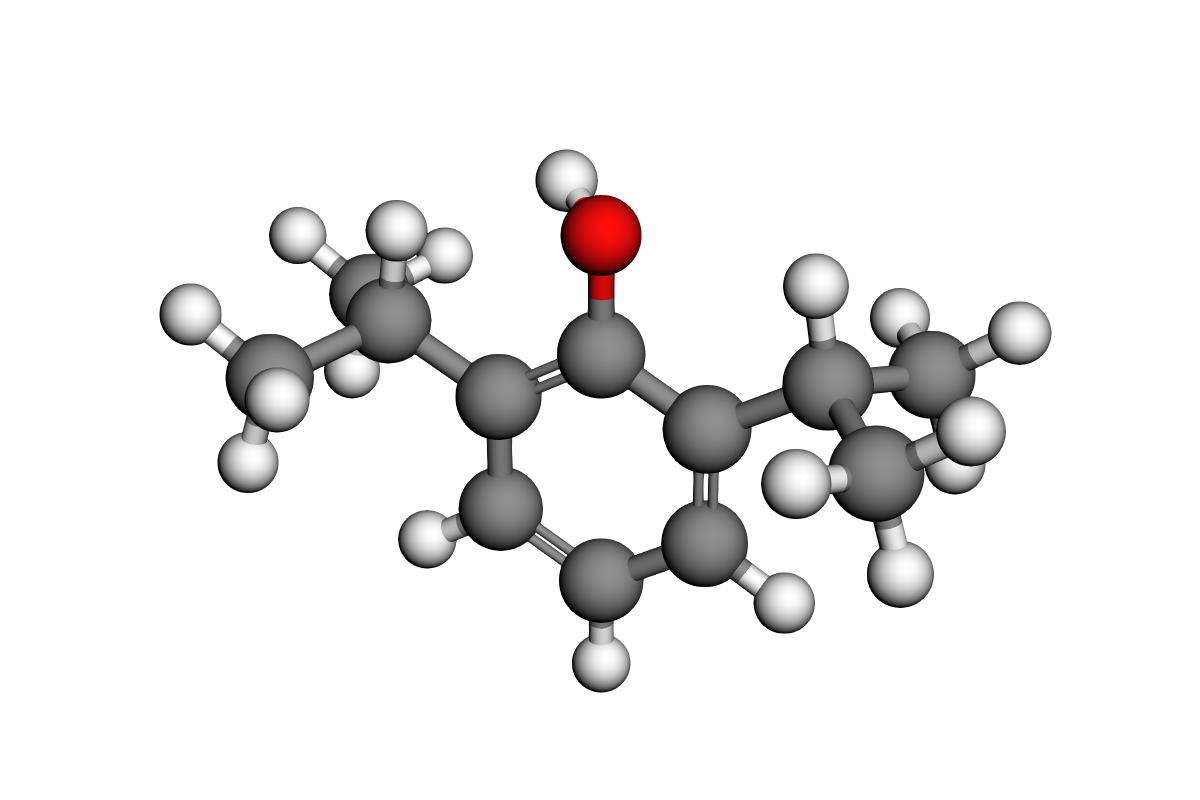 Estructura 3D de propofol