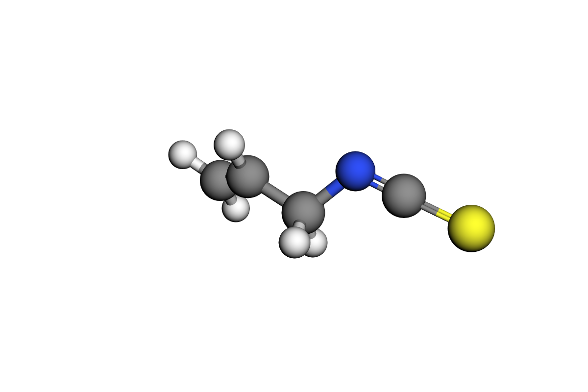 Estructura de isotiocianato de alilo