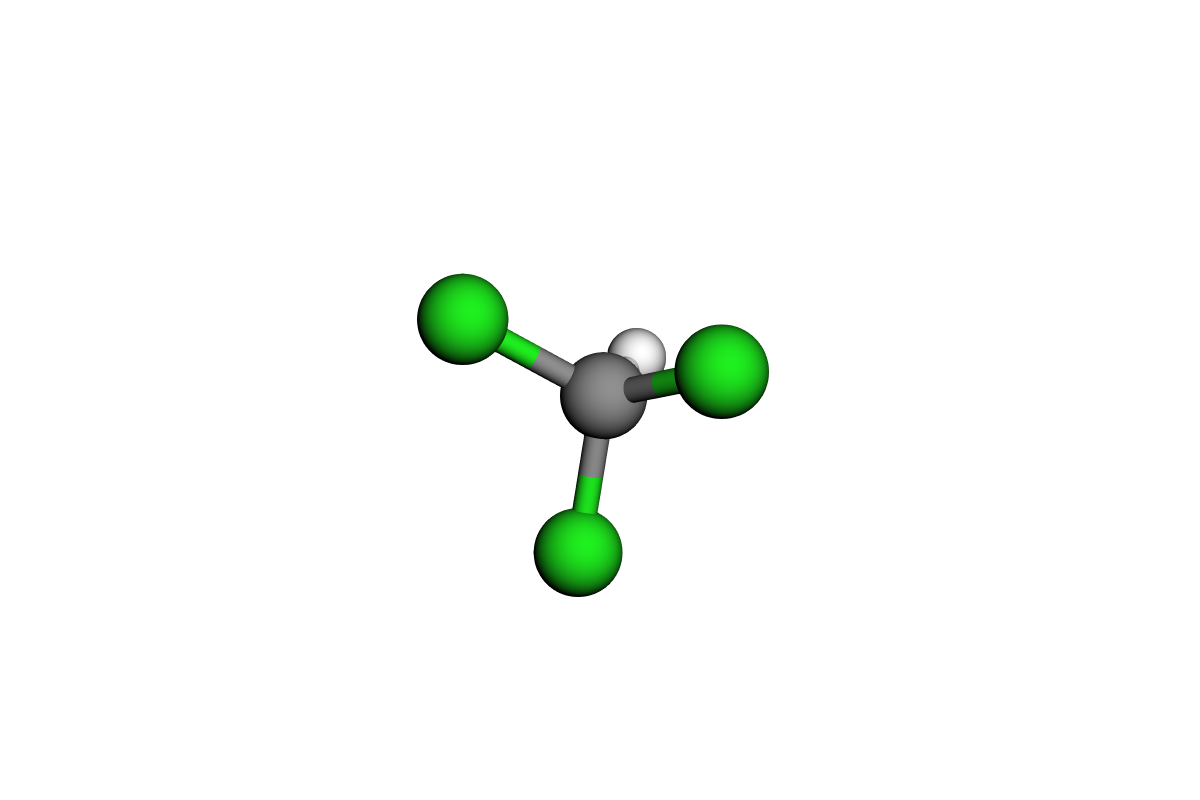 Estructura 3D de cloroformo