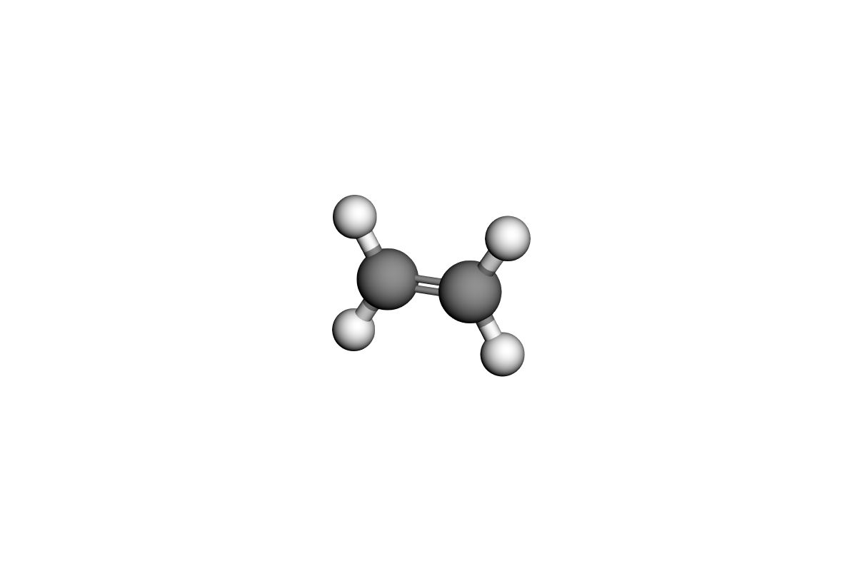 Estructura 3D de etileno