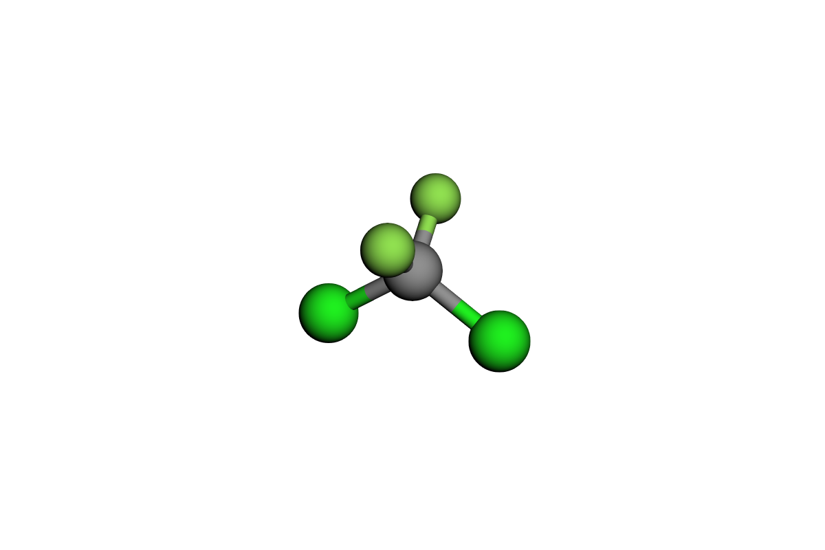 Estructura de diclorodifluorometano