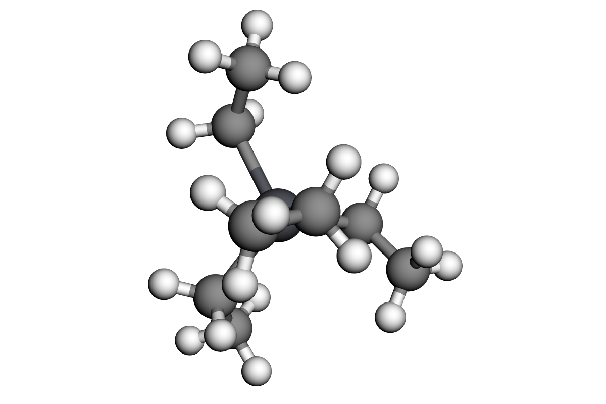 Estructura de tetraetilo de plomo