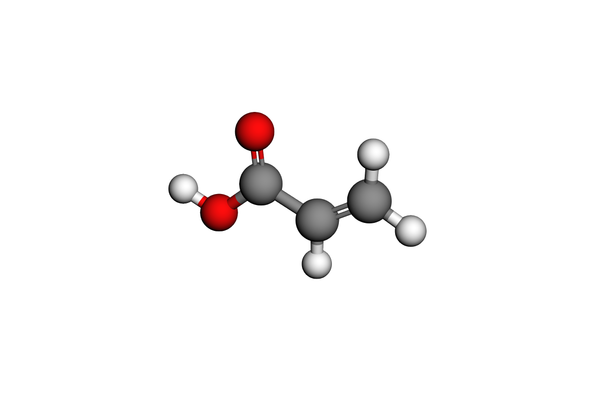 Estructura de ácido acrílico