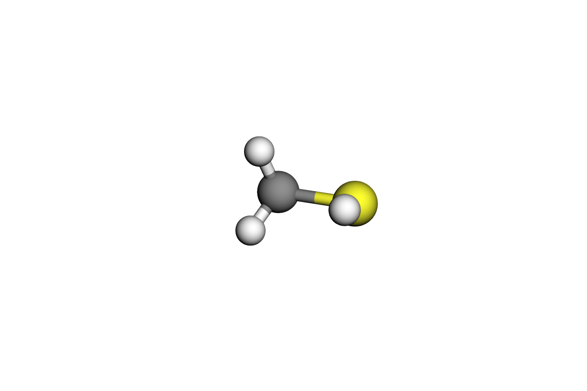 Estructura de metanotiol