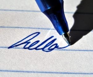 Cromatografía en papel de bolígrafos de tinta gel