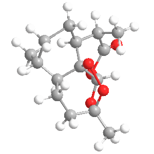 Estructura 3D de la Artemisinina