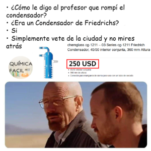 Cuando rompes material de vidrio costoso